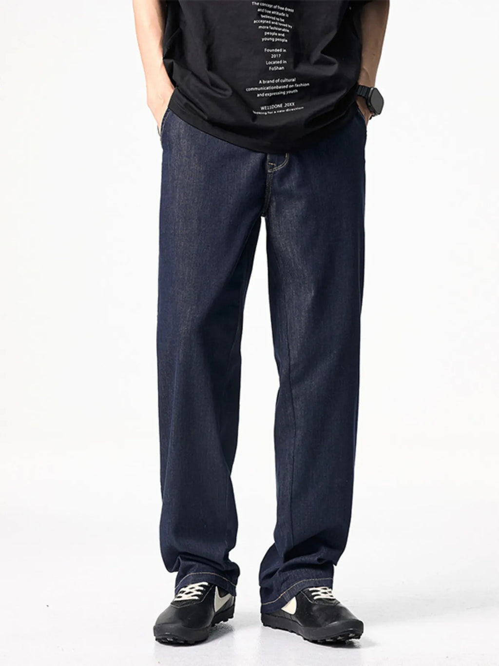 Men's Full Size Wide Leg Jeans Plus Size