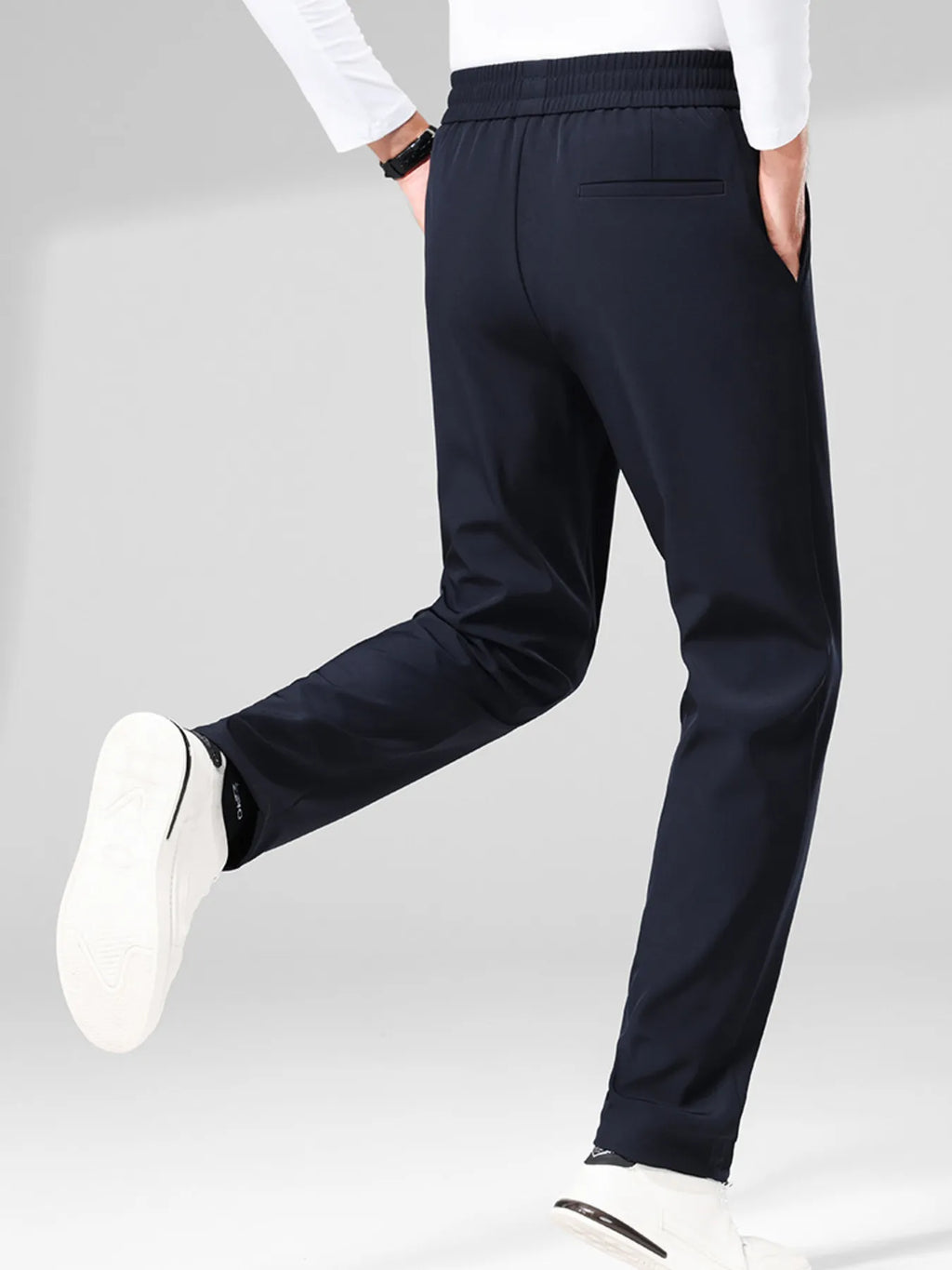 Men's Plus Size Drawstring Pants with Pockets