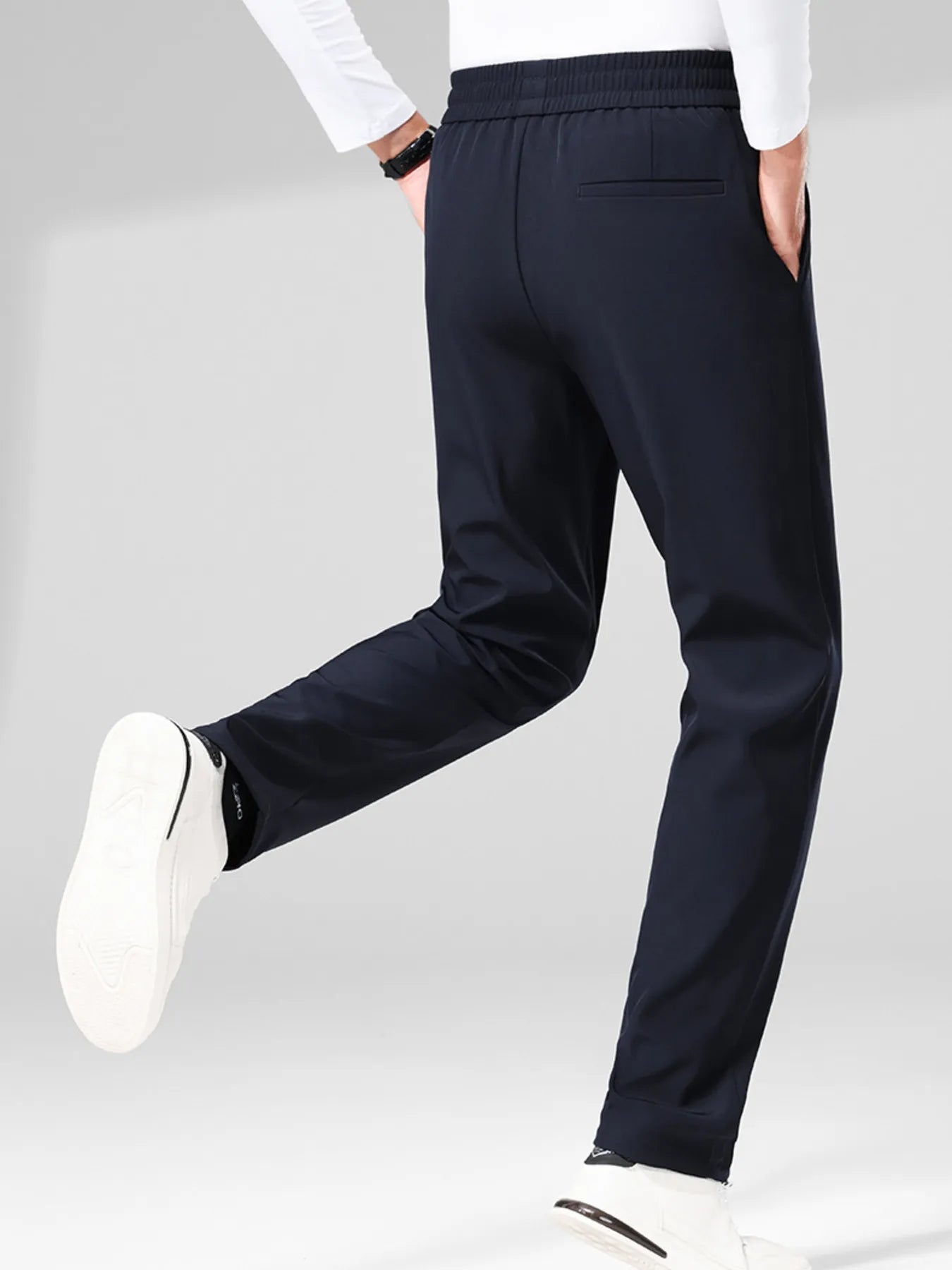 Men's Plus Size Drawstring Pants with Pockets