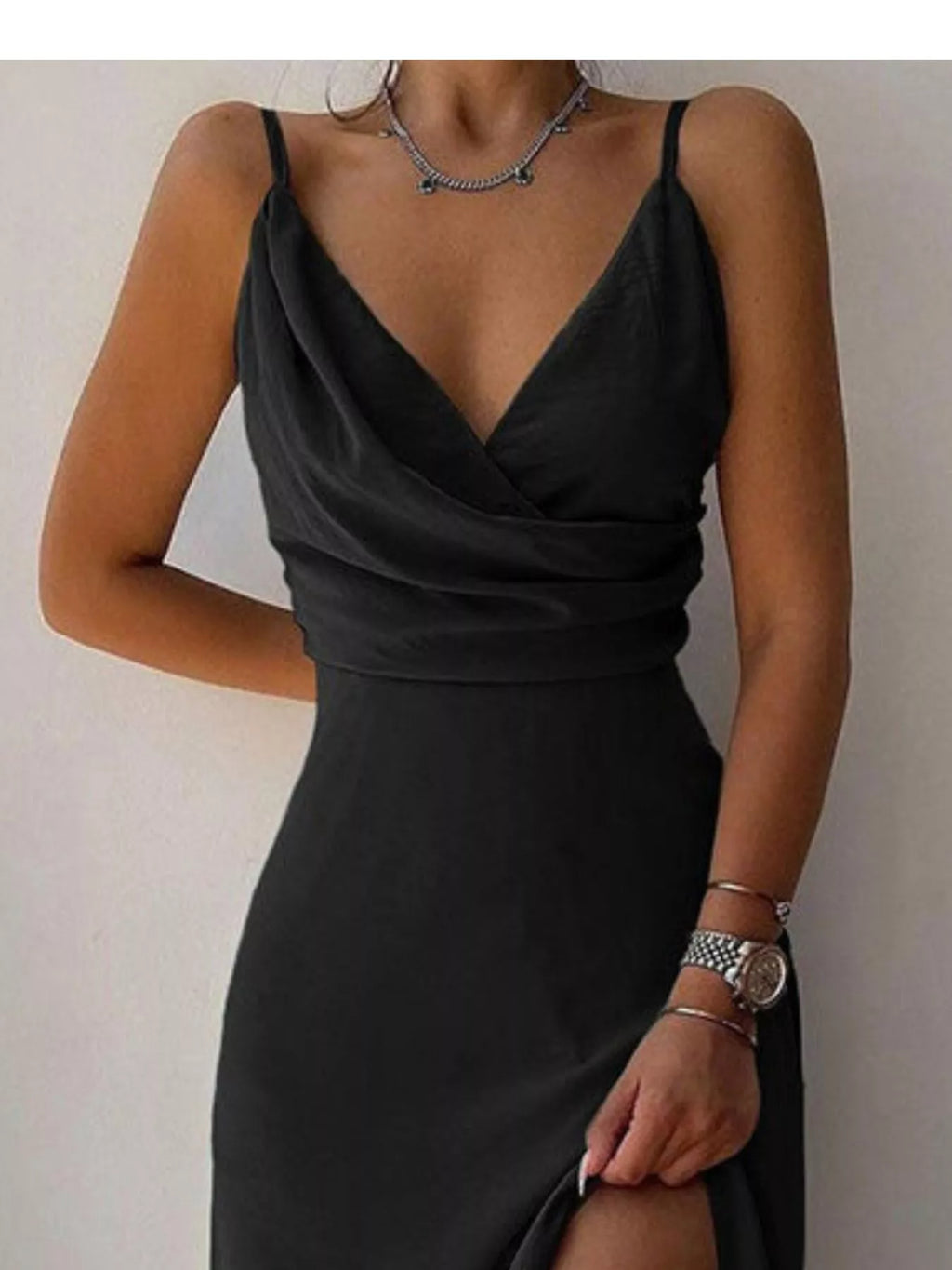 Slit Spaghetti Strap Maxi Dress