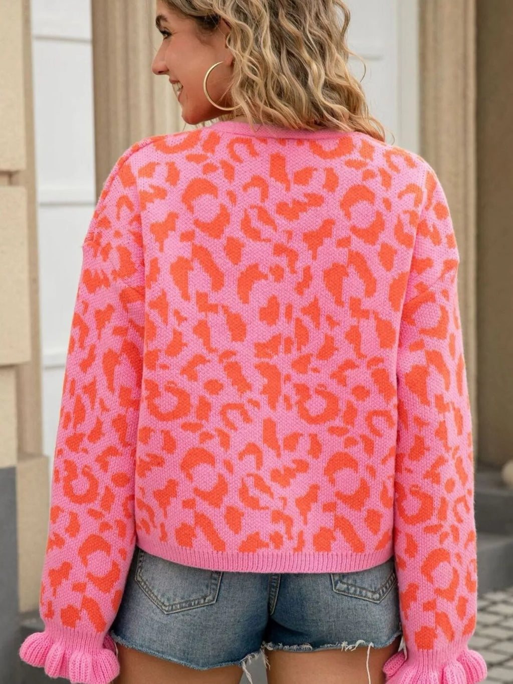 Leopard Tie-Front Cardigan