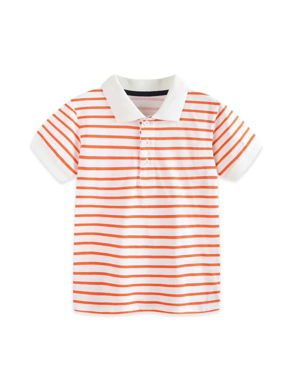 Children's Striped Short Sleeve Polo Shirt