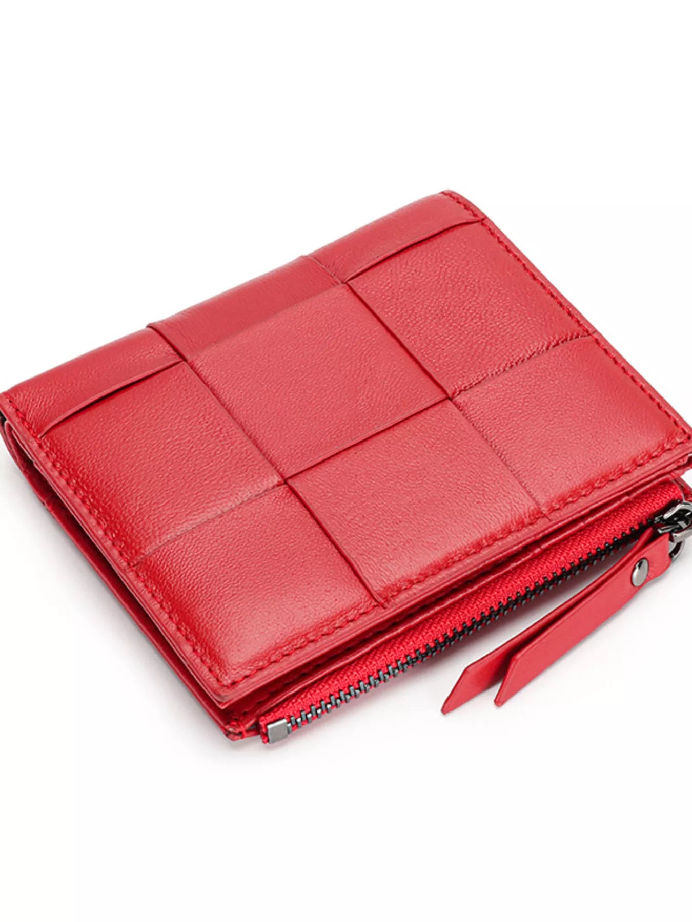 Woven Leather Card Case