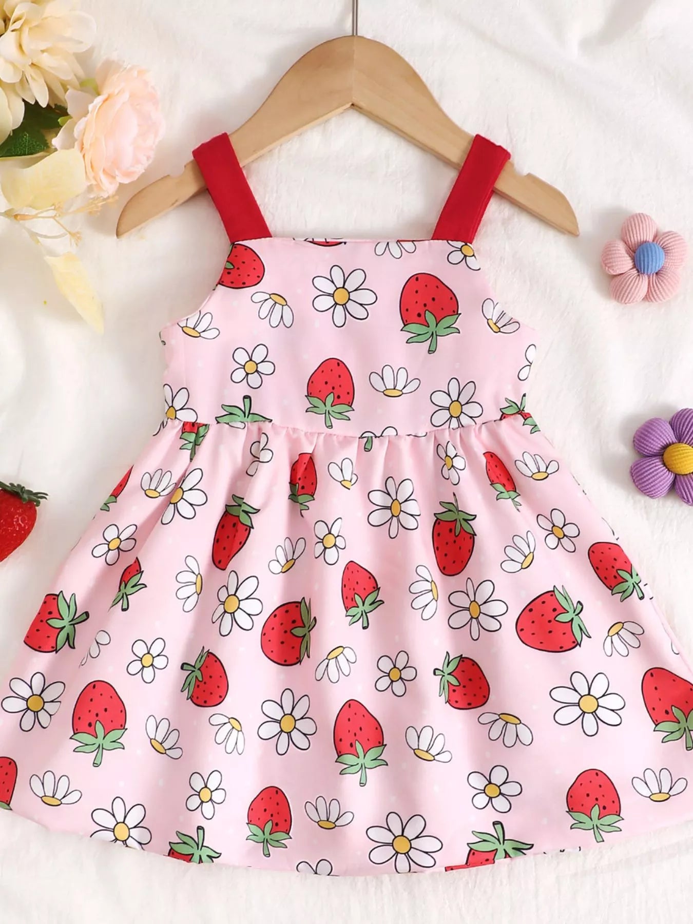 Children's Bow Front Printed Dress