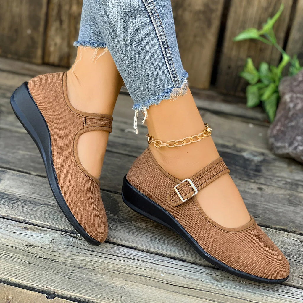 Round Toe Mesh Slip-Ons