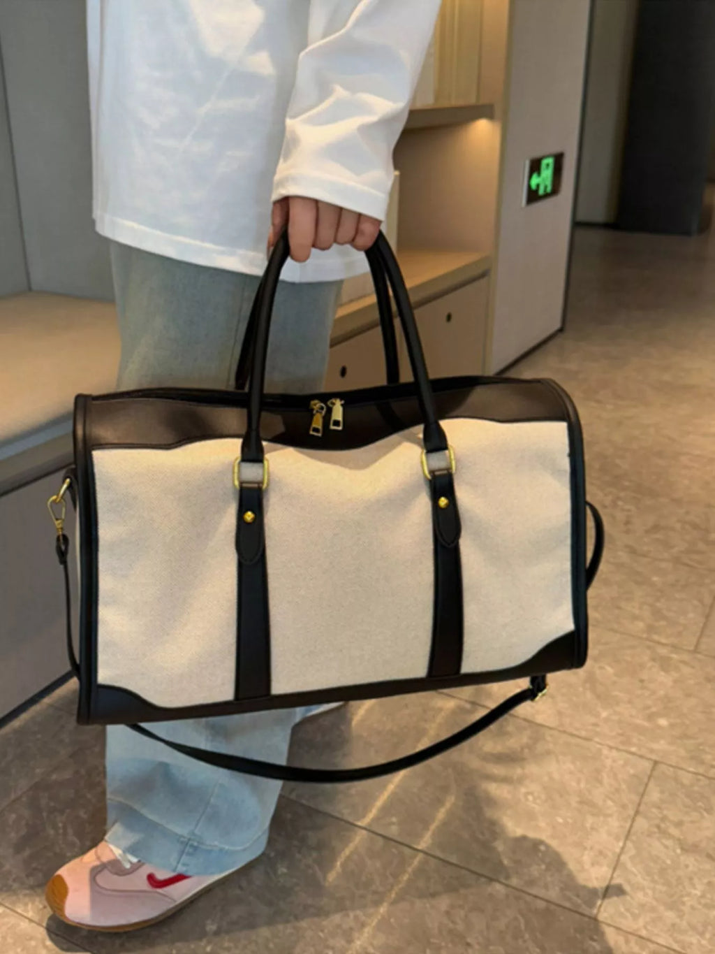 Two-Tone Travel Bag