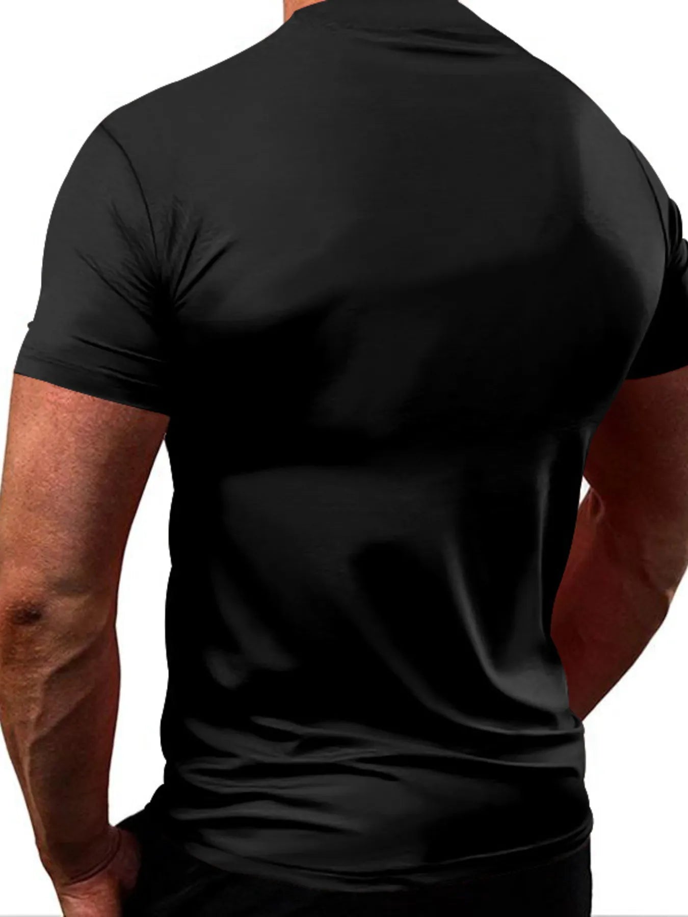 Men's Full Size Round Neck Short Sleeve T-Shirt Plus Size