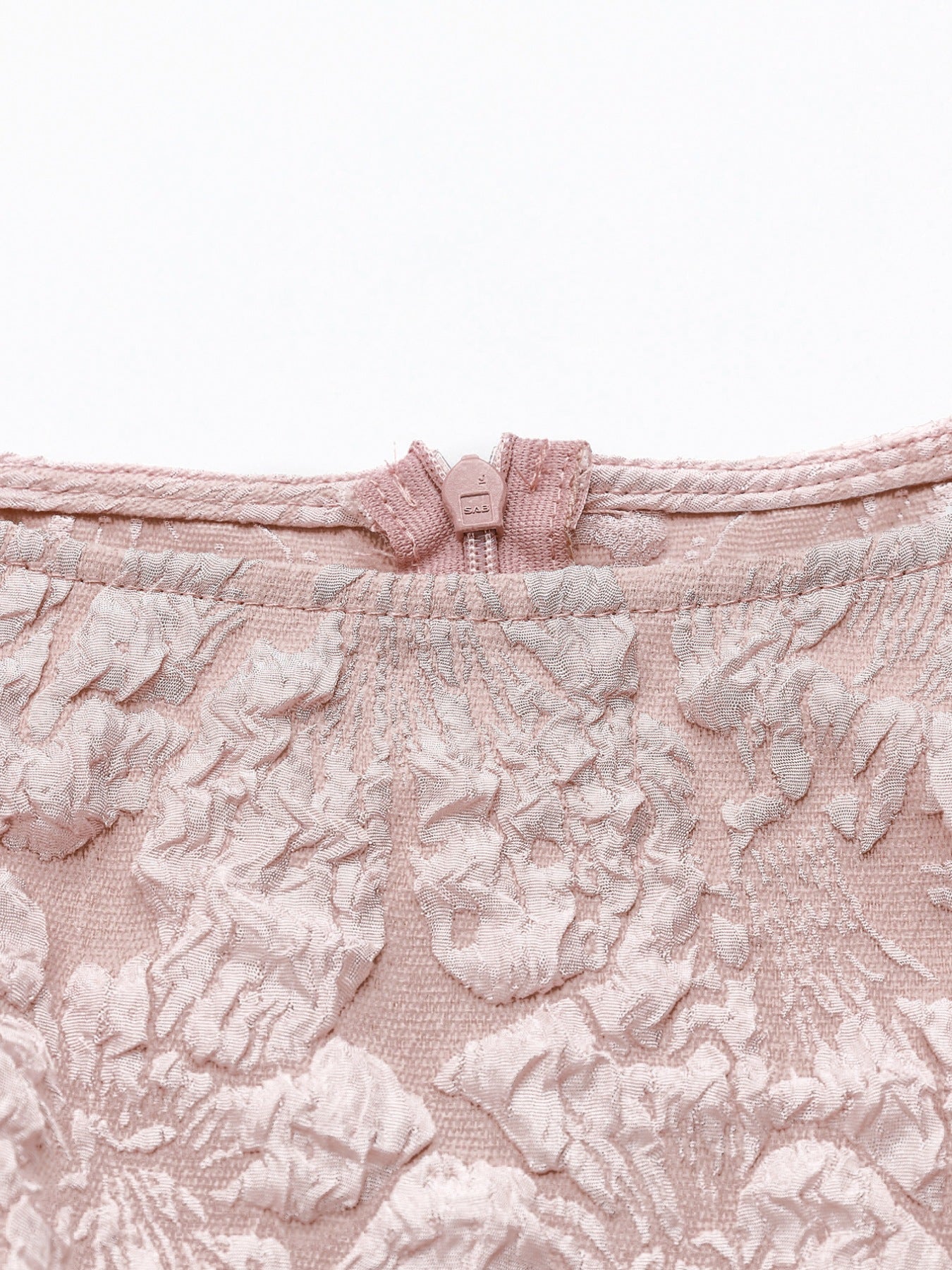 Floral Jacquard Peplum Tank