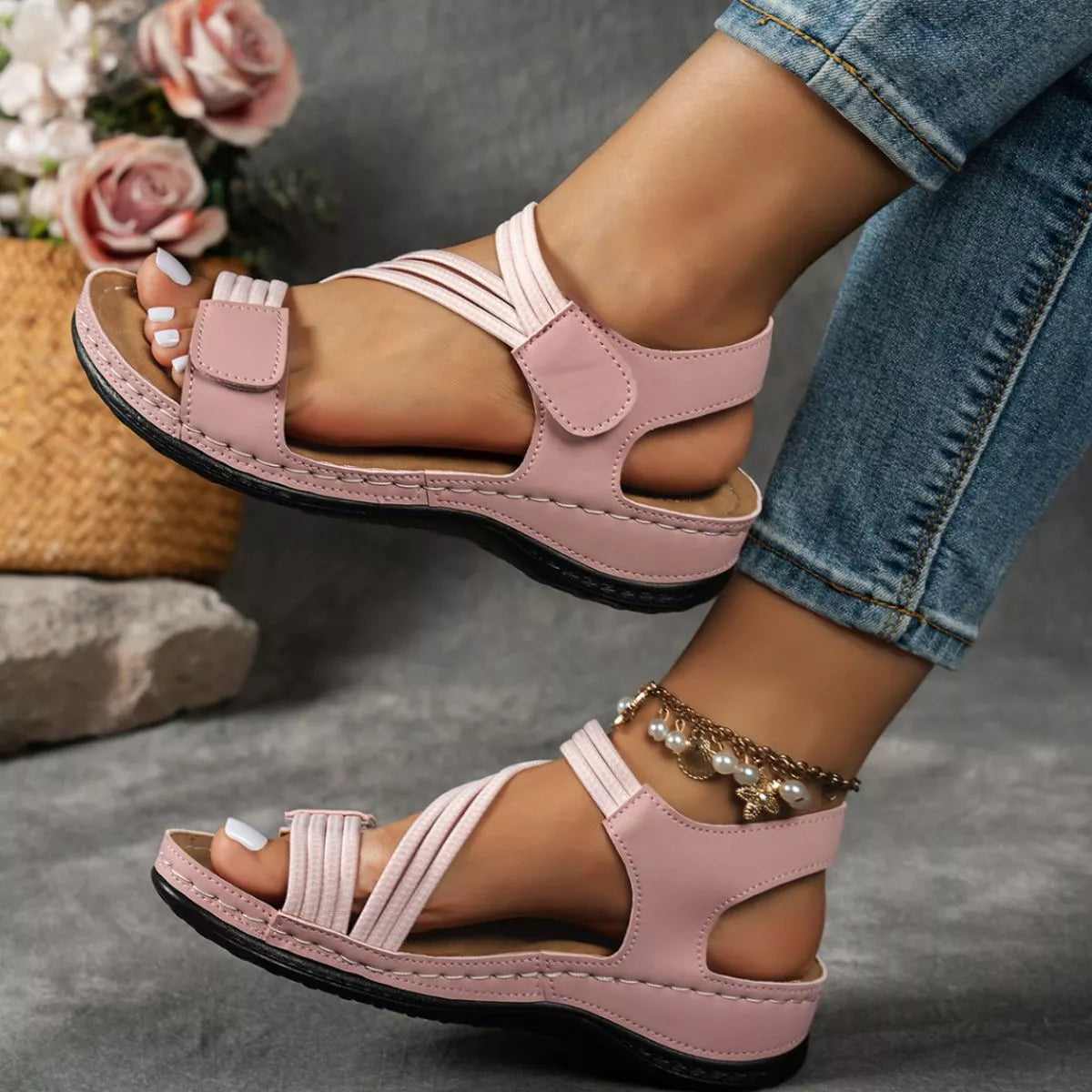 Open Toe Wedge Sandals