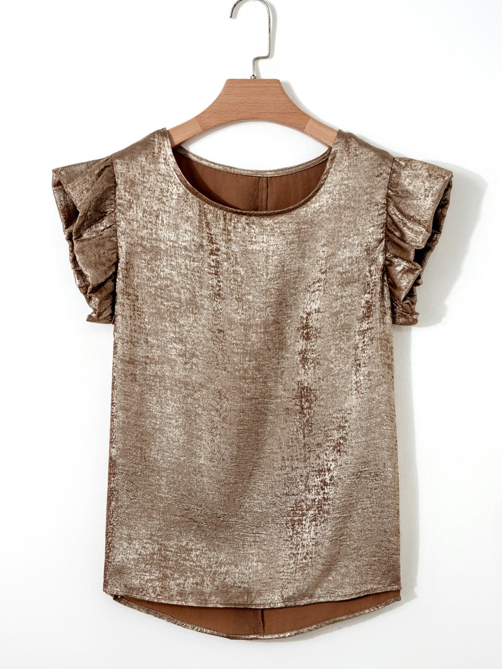 Ruffled Round Neck Tank