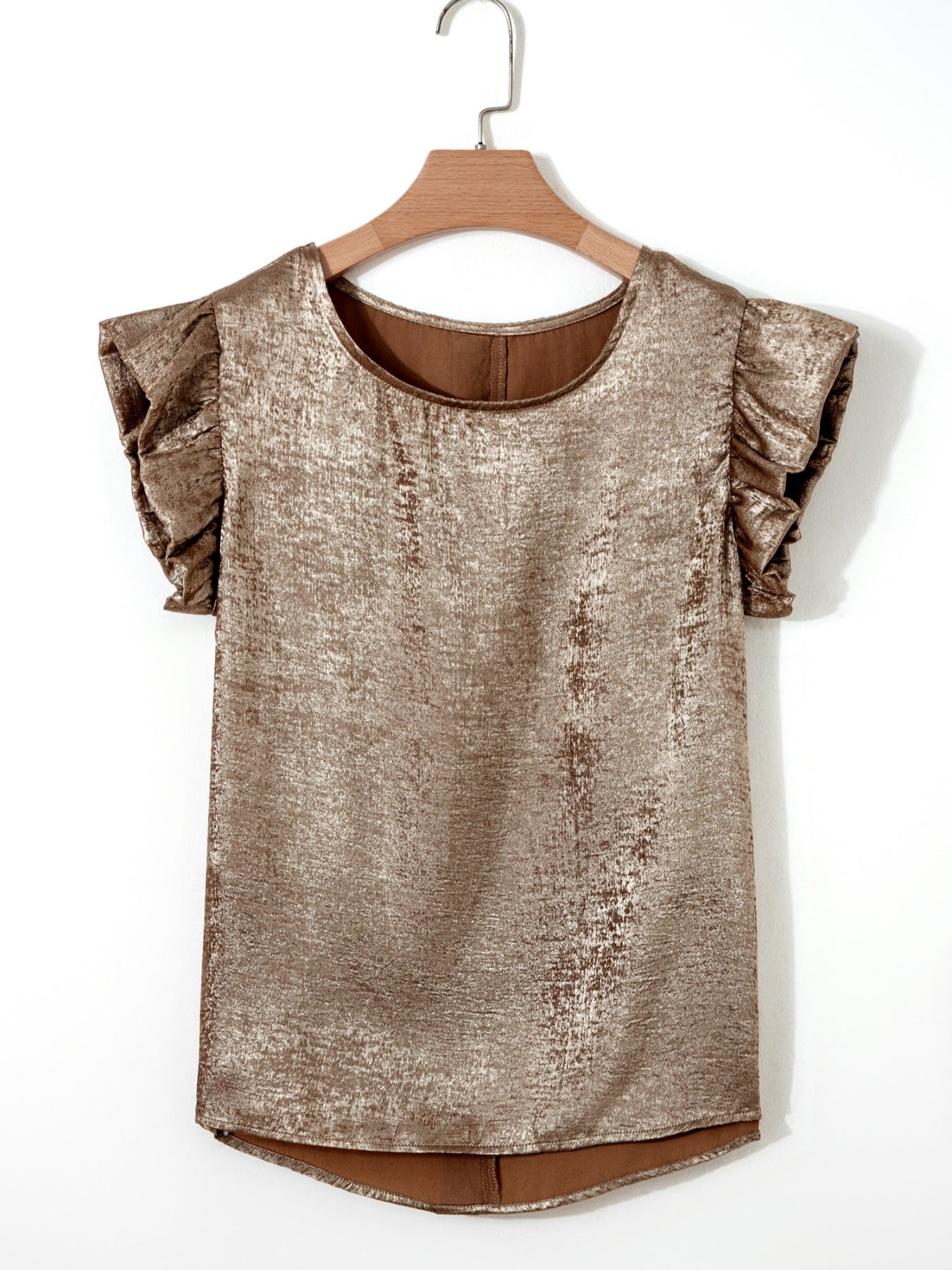 Ruffled Round Neck Tank