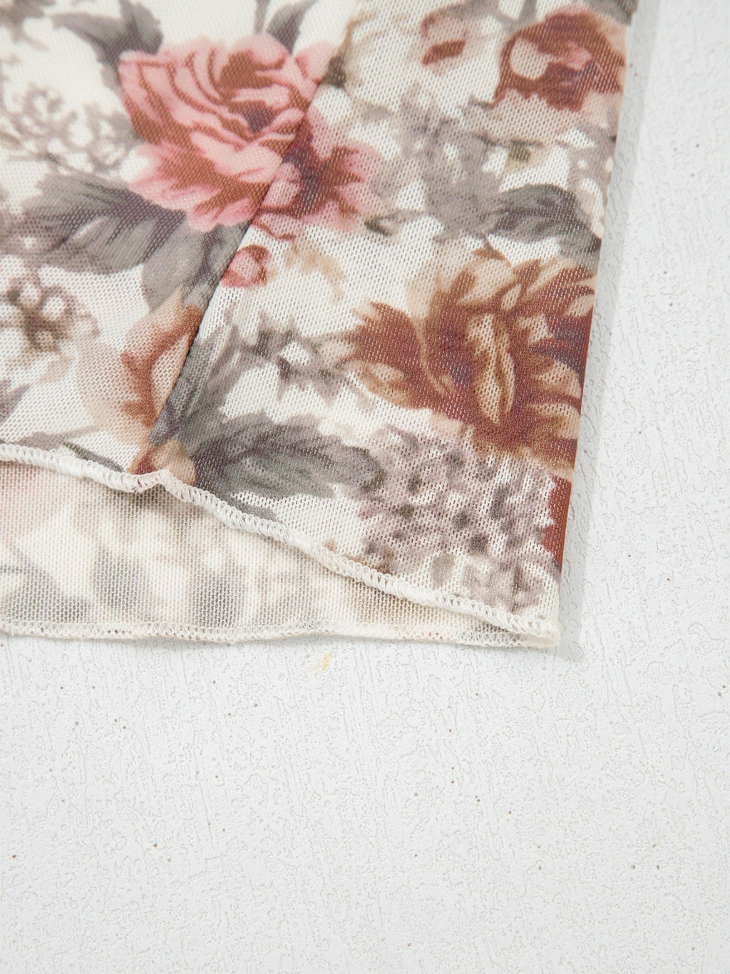 Floral Print Flounce Sleeve Blouse