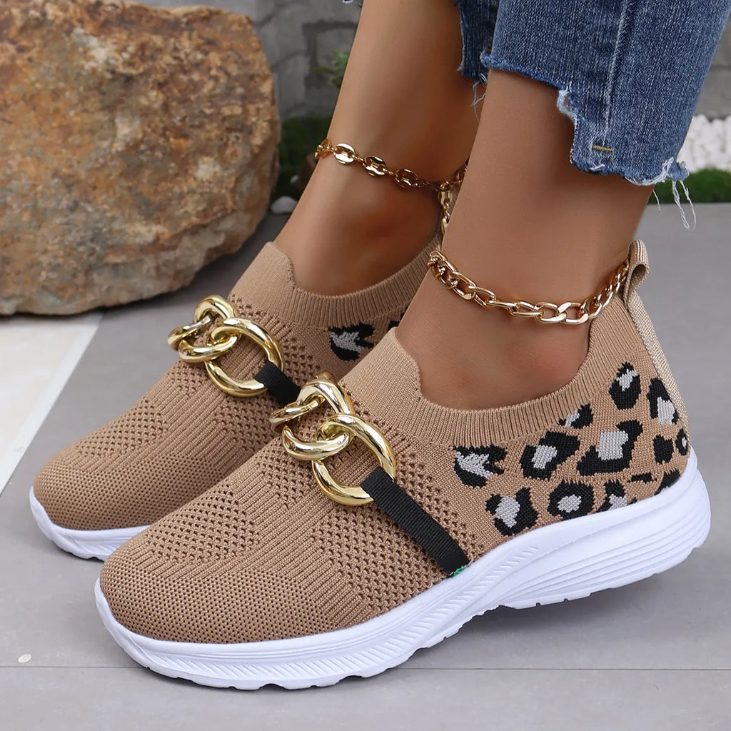 Lightweight Leopard Mesh Athletic
