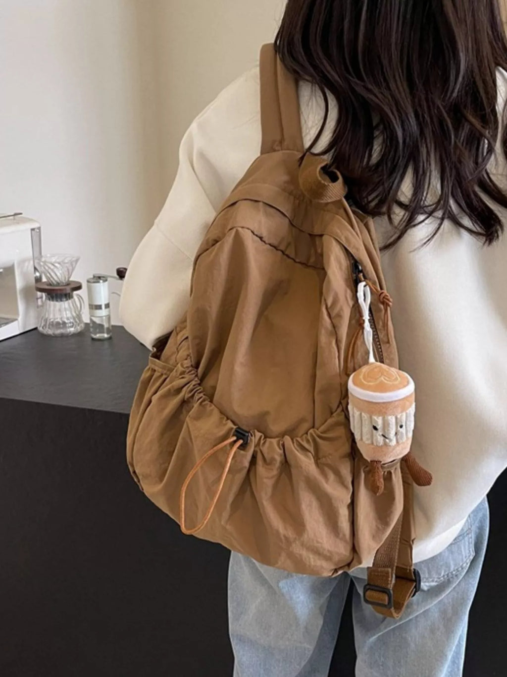 Casual Lightweight Drawstring Backpack Bag