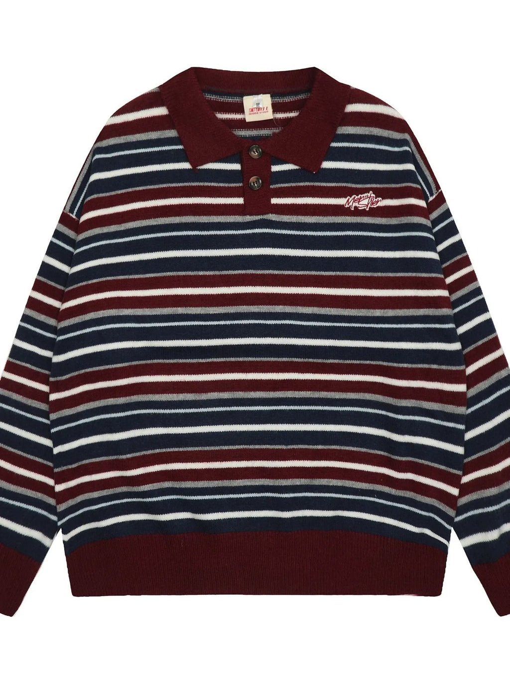 Men's Striped Long Sleeve Sweater