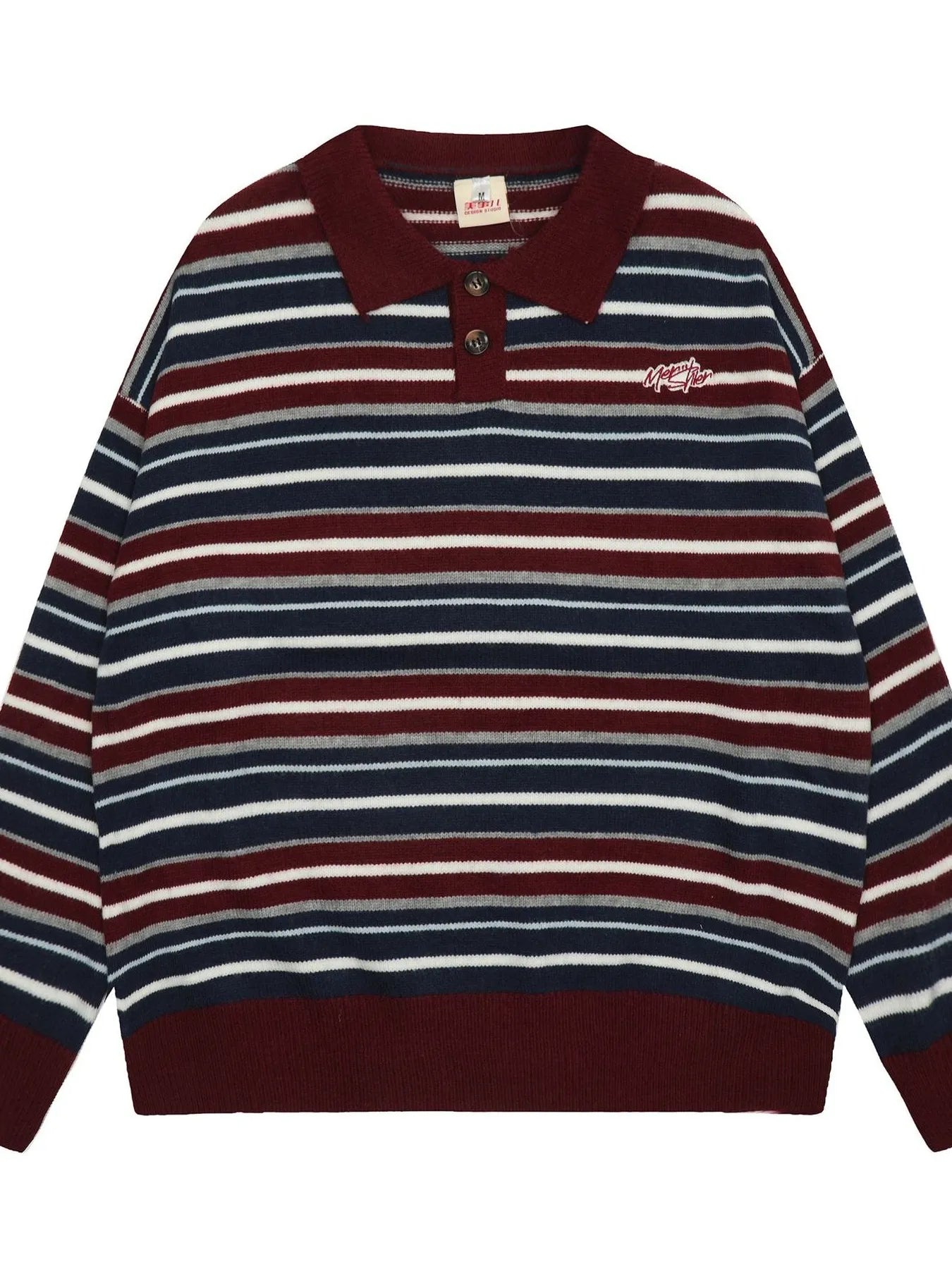 Men's Striped Long Sleeve Sweater