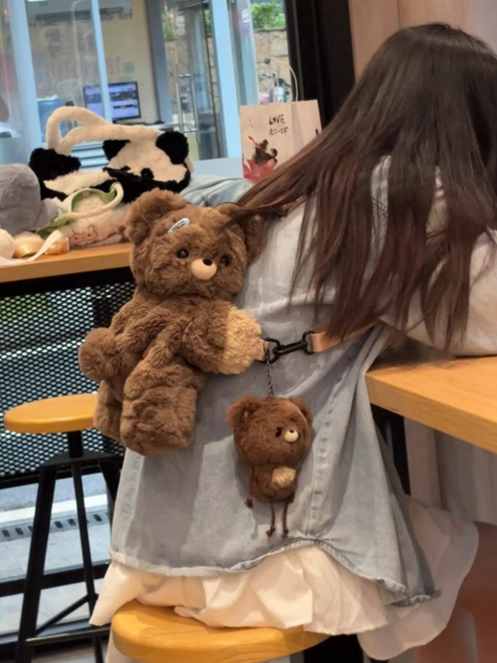 Plush Teddy Bear Backpack Bag