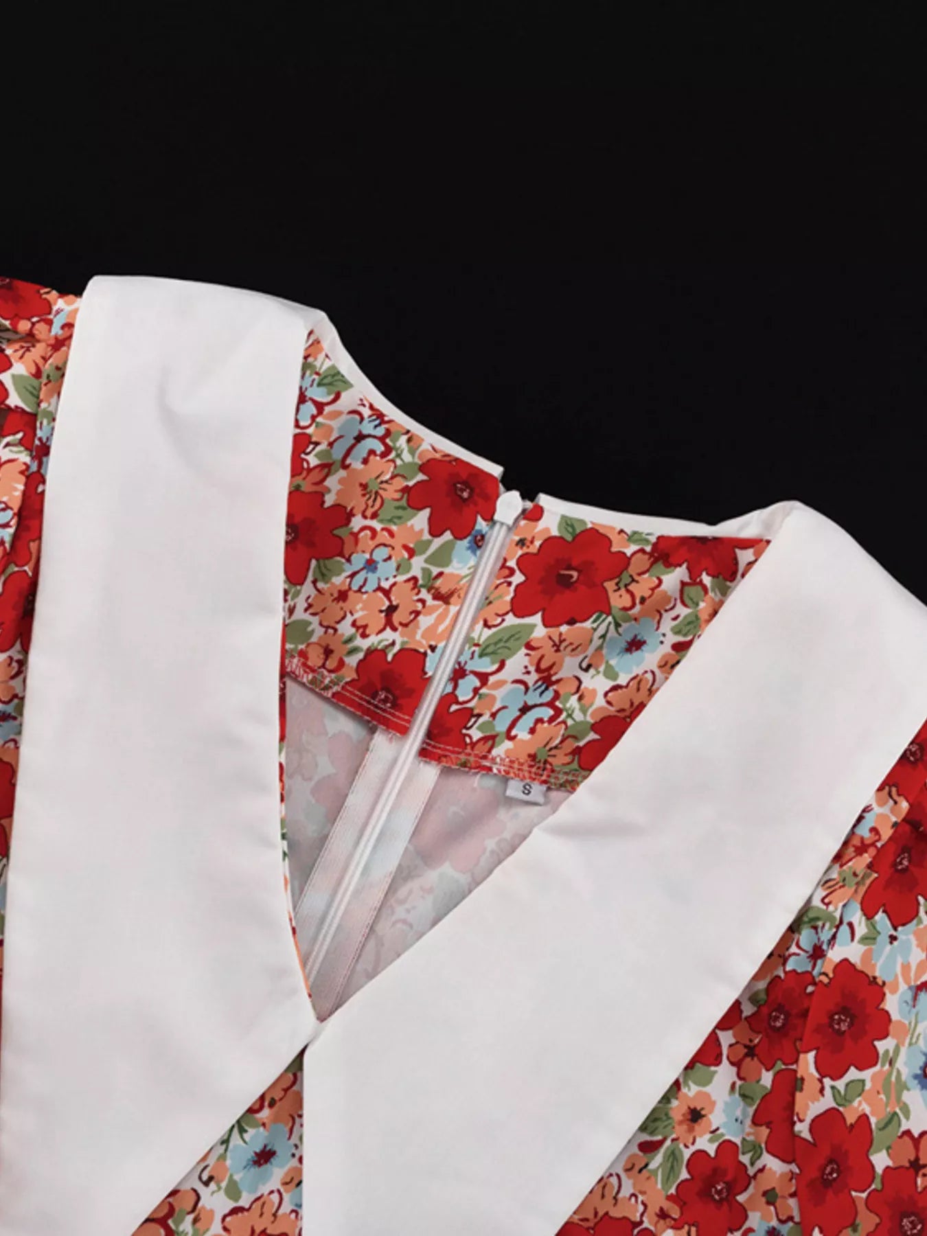 Ruched Floral Print Puff Sleeve Mini Dress