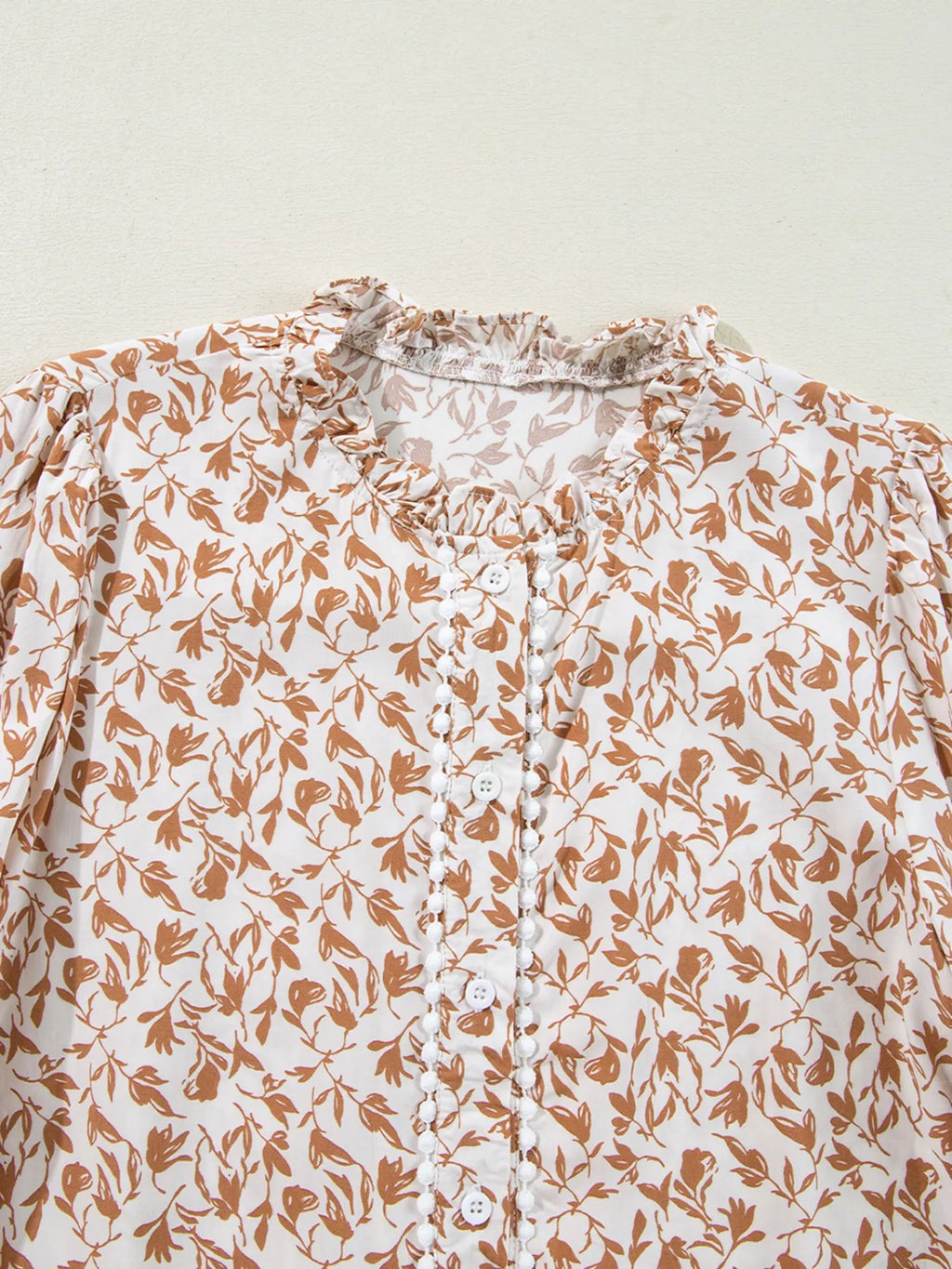 Floral Button Down Long Sleeve Shirt