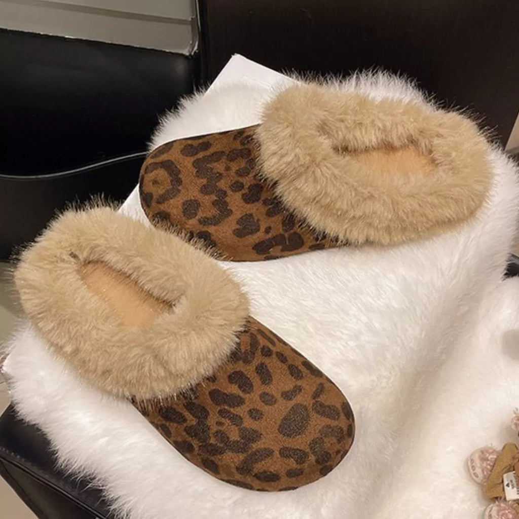 Fuzzy Plush Warm Indoor Slippers