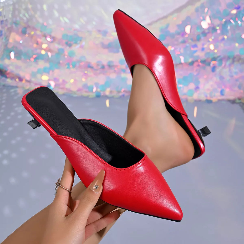 Point Toe Low Heels Sandals