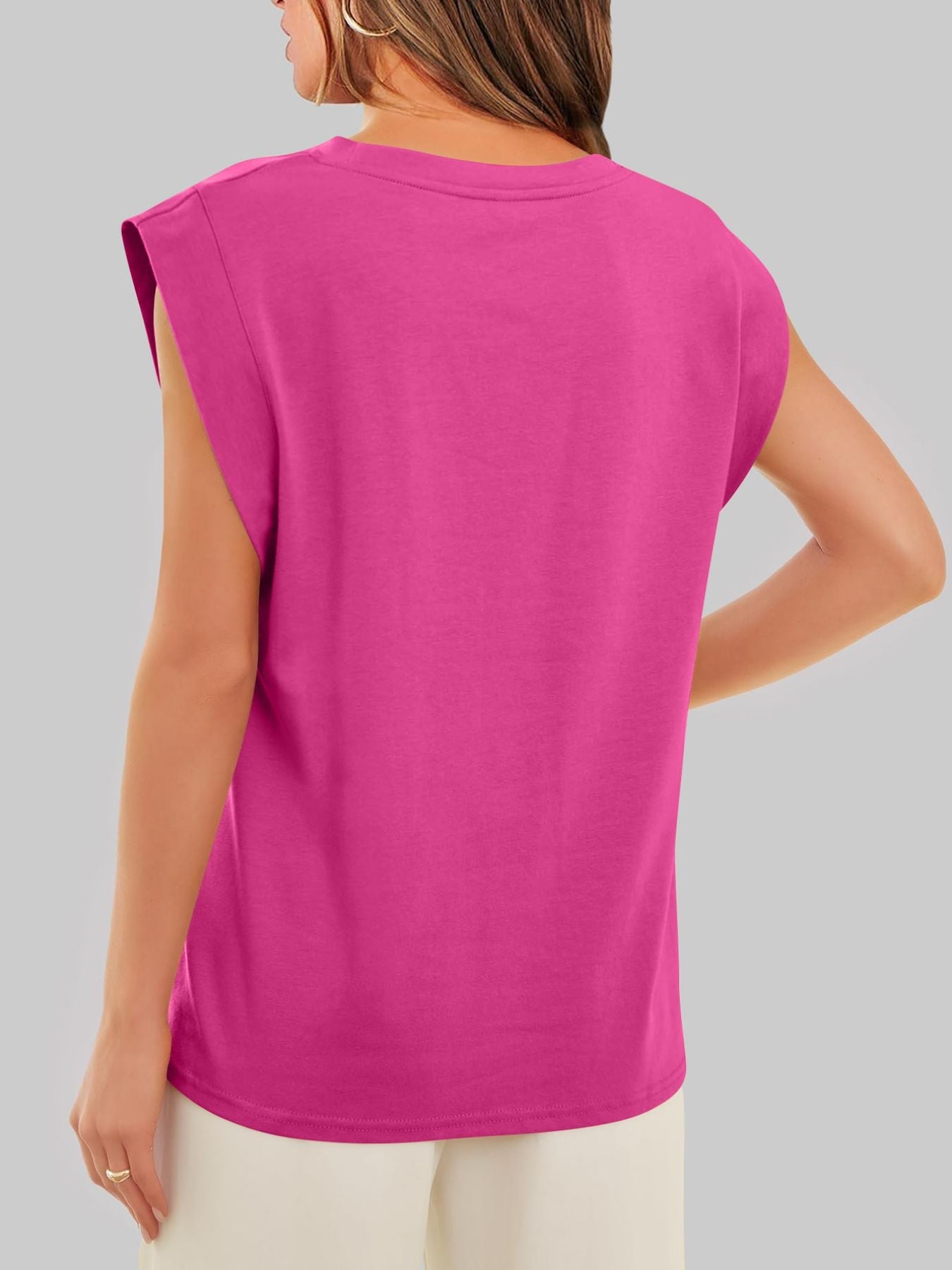 Solid Color Round Neck Tank