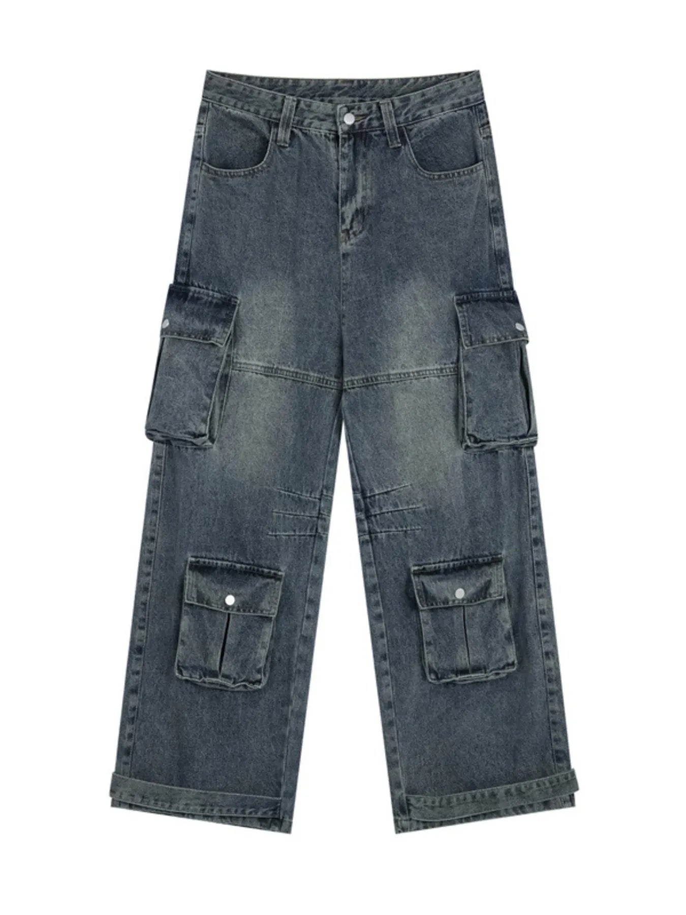 Men's Wide Leg Cargo Jeans