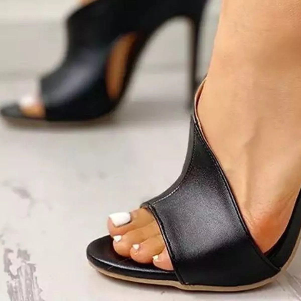 Open Toe Stiletto Sandals