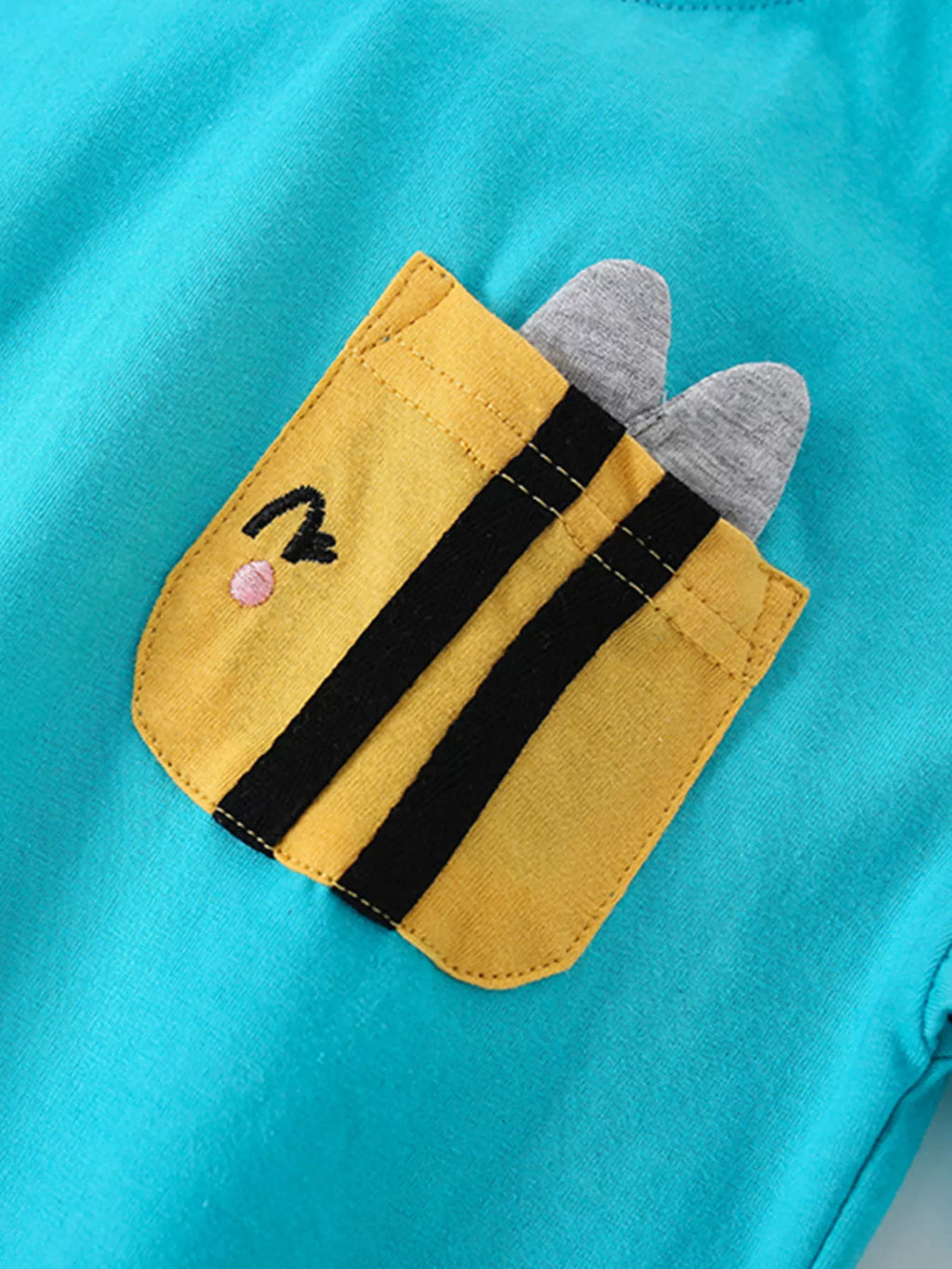 Children's Round Neck Top and Shorts Set