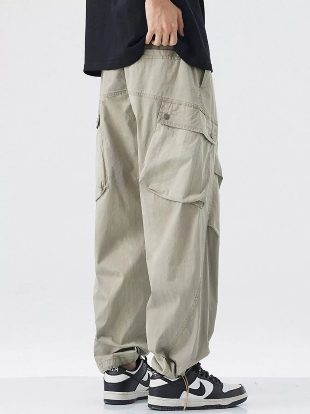 Men's Wide Leg Drawstring Pants