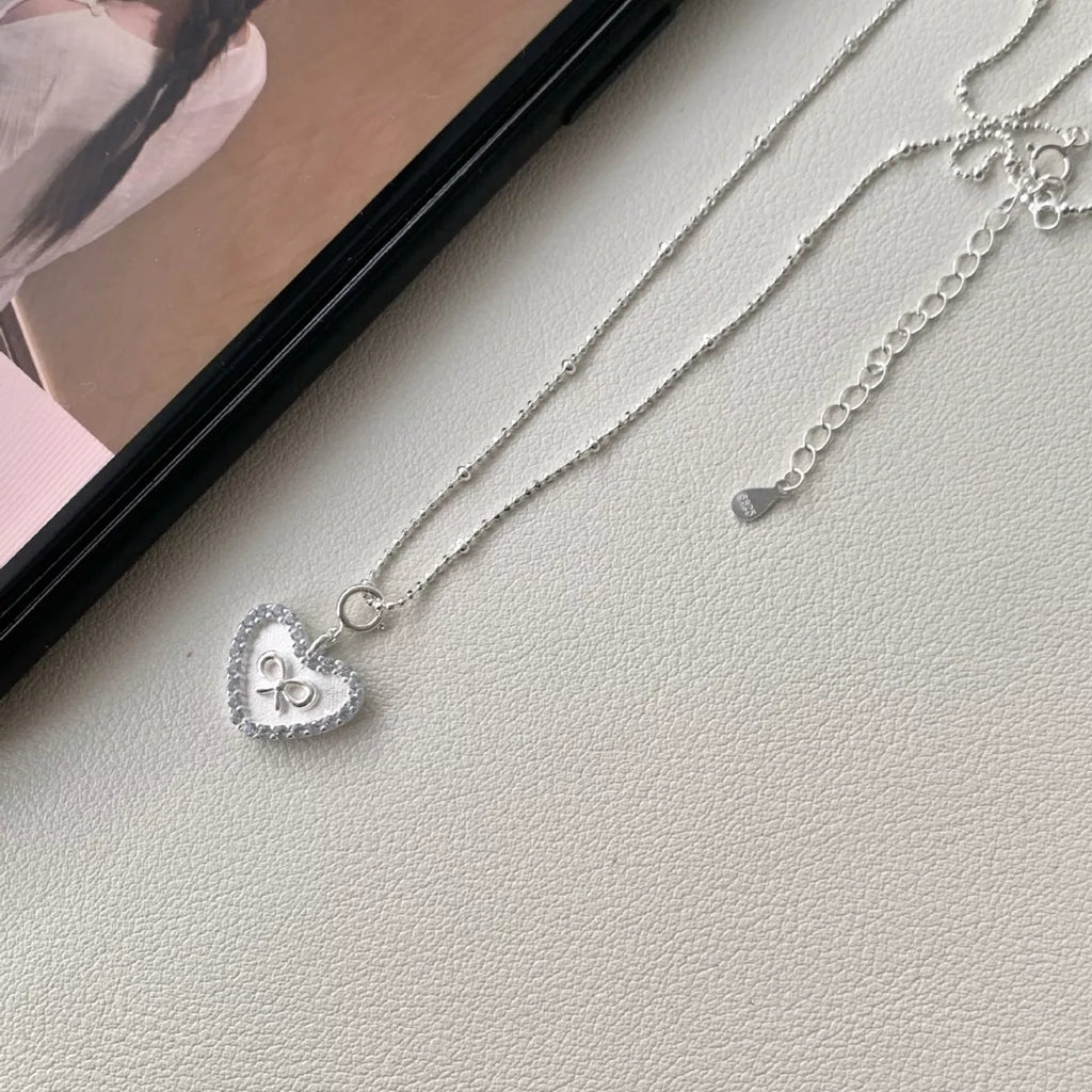 925 Sterling Silver Heart Necklace