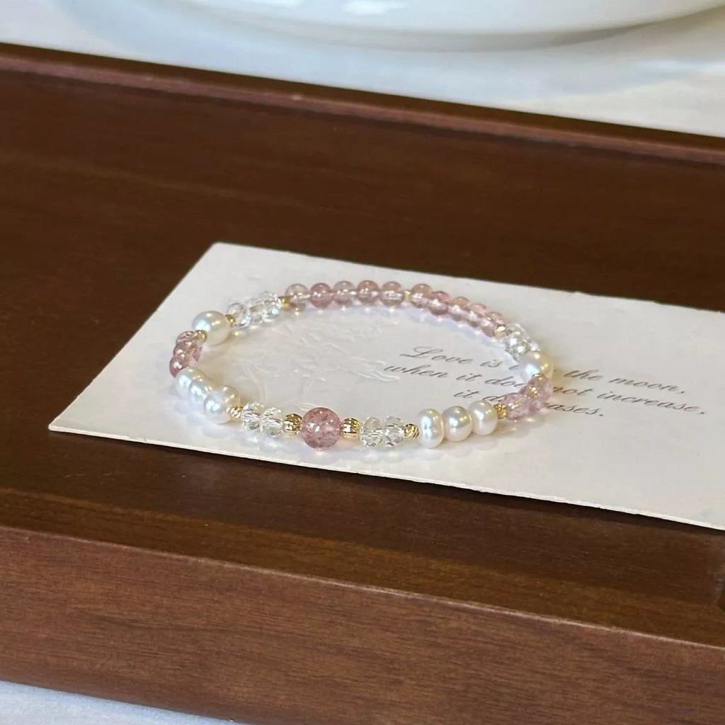 Pearl & Crystal Beaded Bracelet