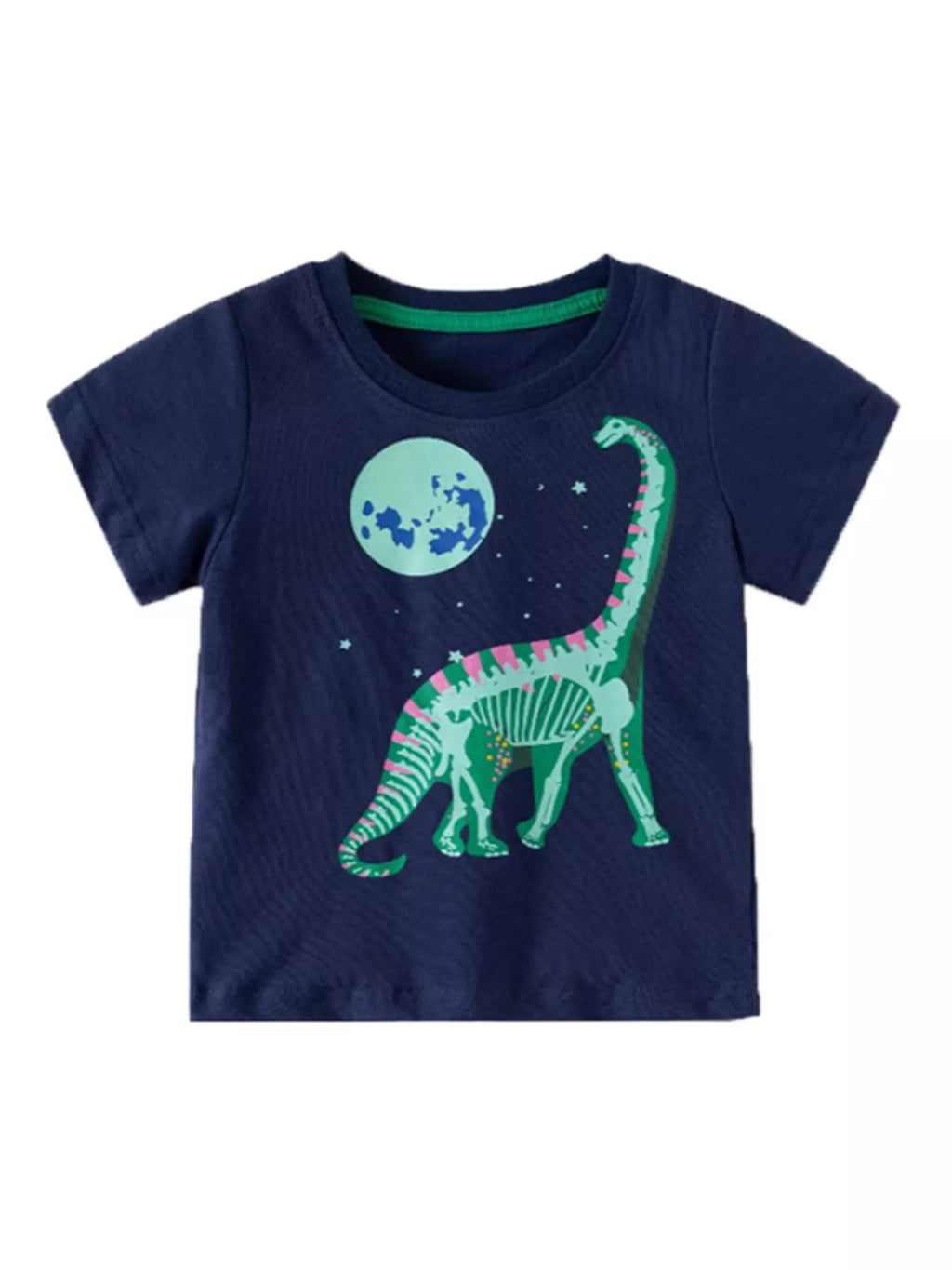 Children's Dinosaur Graphic Crew Neck T-Shirt