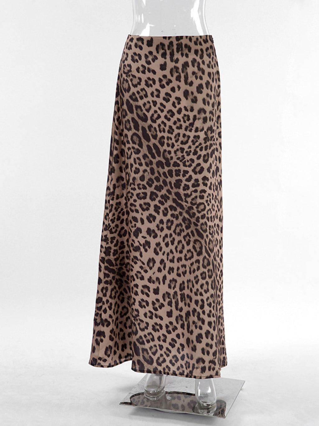 Leopard Print Maxi Skirt
