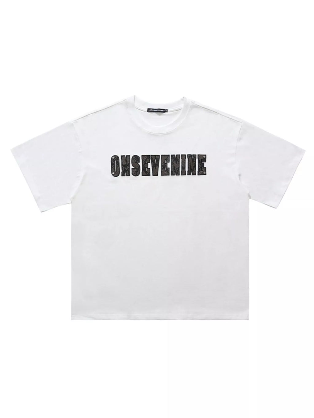 Men's Letter Round Neck Oversized T-Shirt