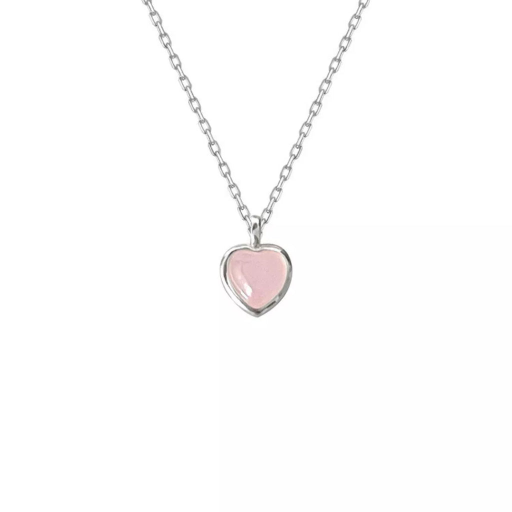 925 Sterling Silver Heart Pendant Necklace