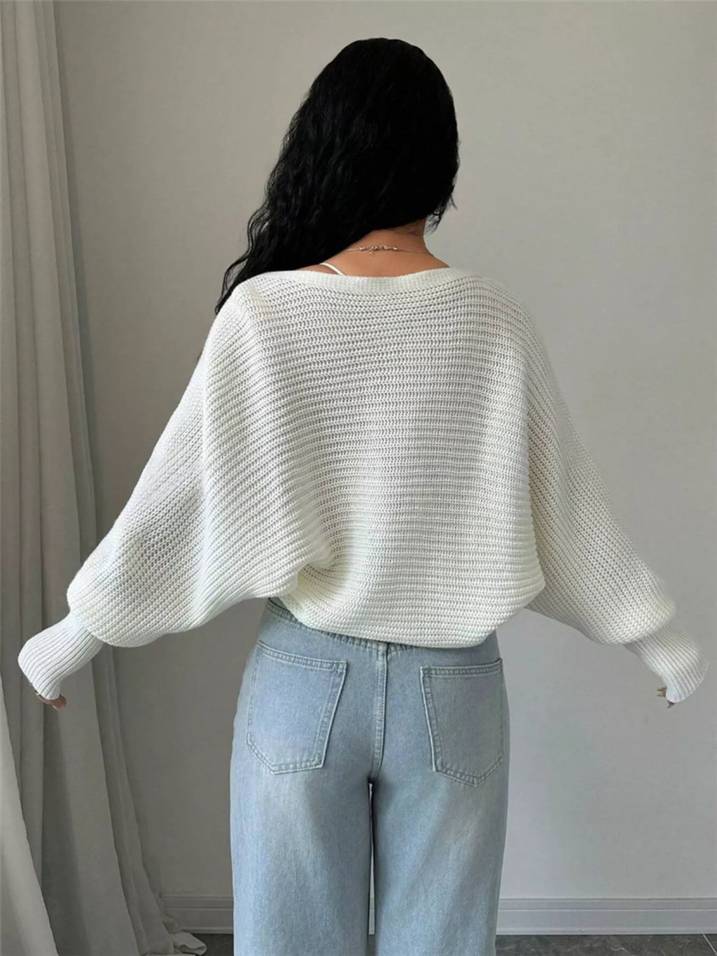 Cropped Knit Open Front Cardigan