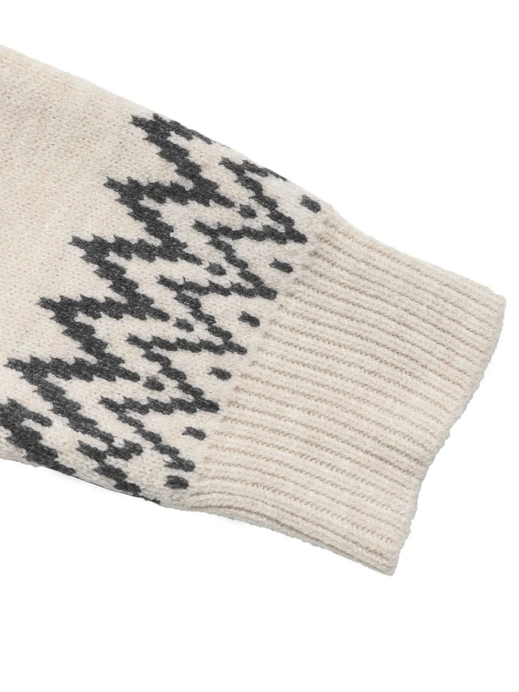 Nordic Fair Isle Pattern Round Neck Sweater