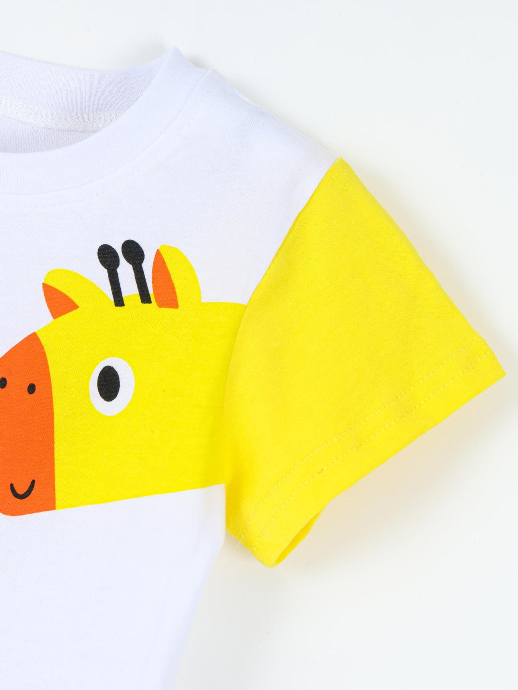 Children's Animal Print Color Block T-Shirt