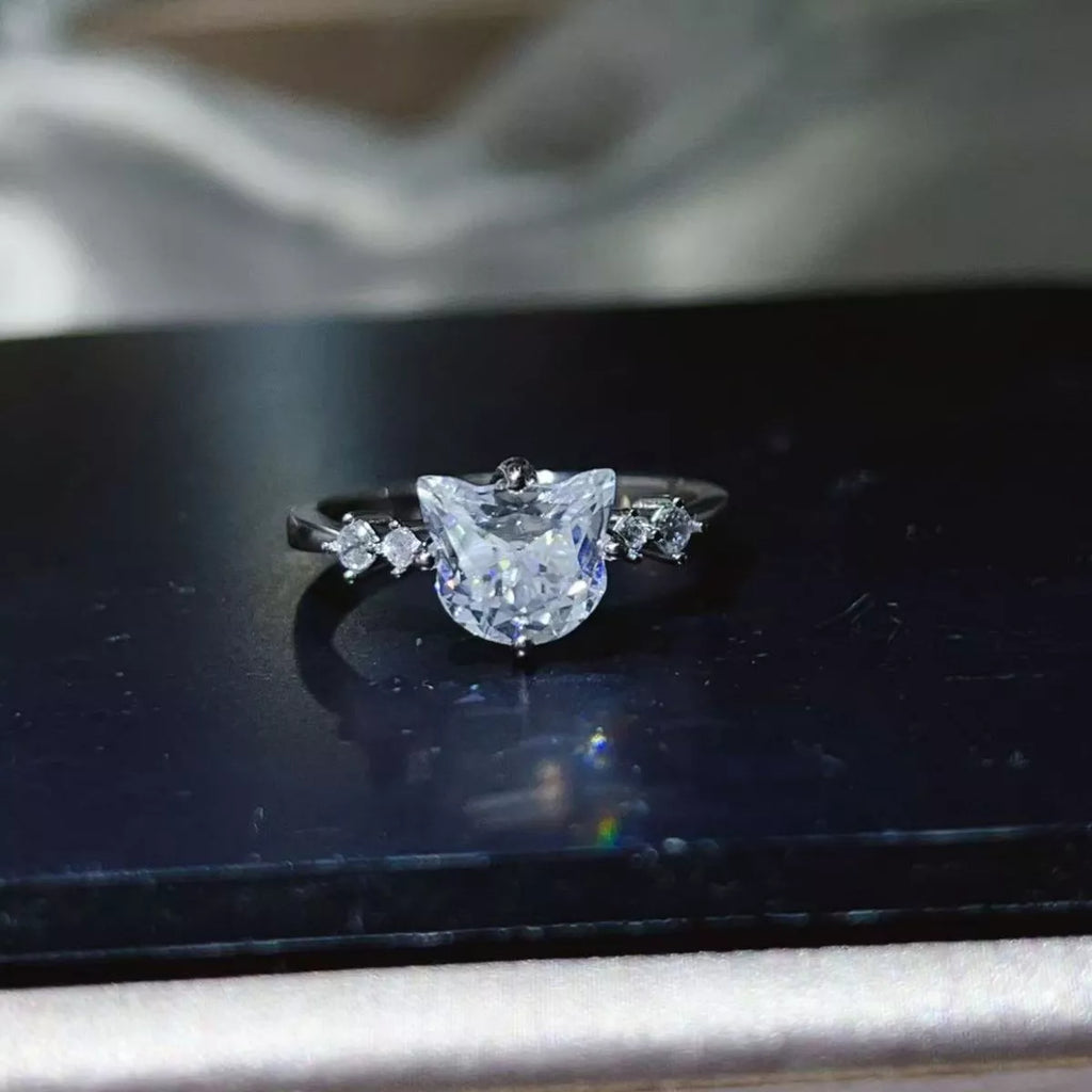 2 Carat Moissanite 925 Sterling Silver Ring