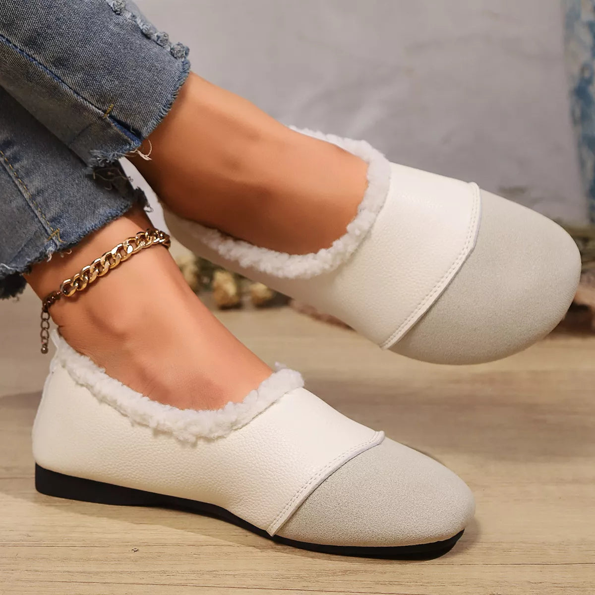 Plush-Lined Slip-Ons