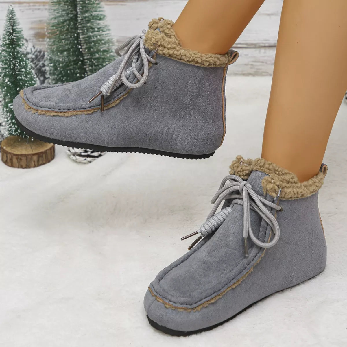 Plush Lining Ankle Boots