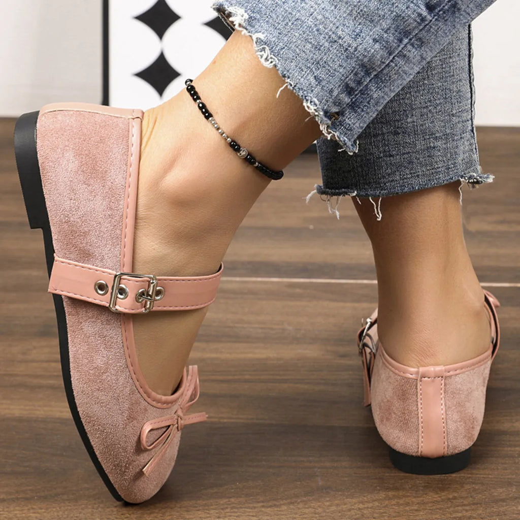 Square Toe Flats Slip-Ons