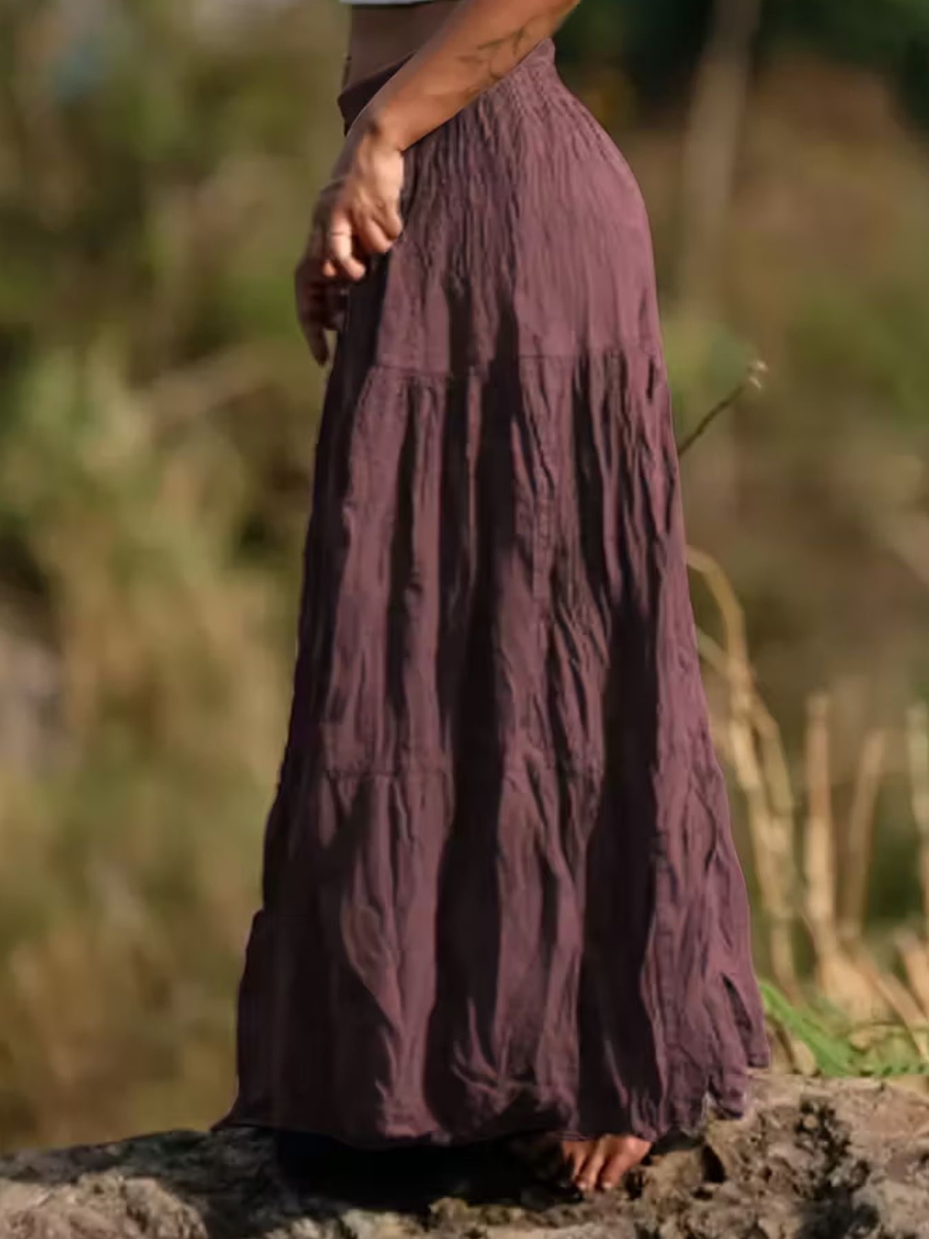Tiered Maxi Skirt