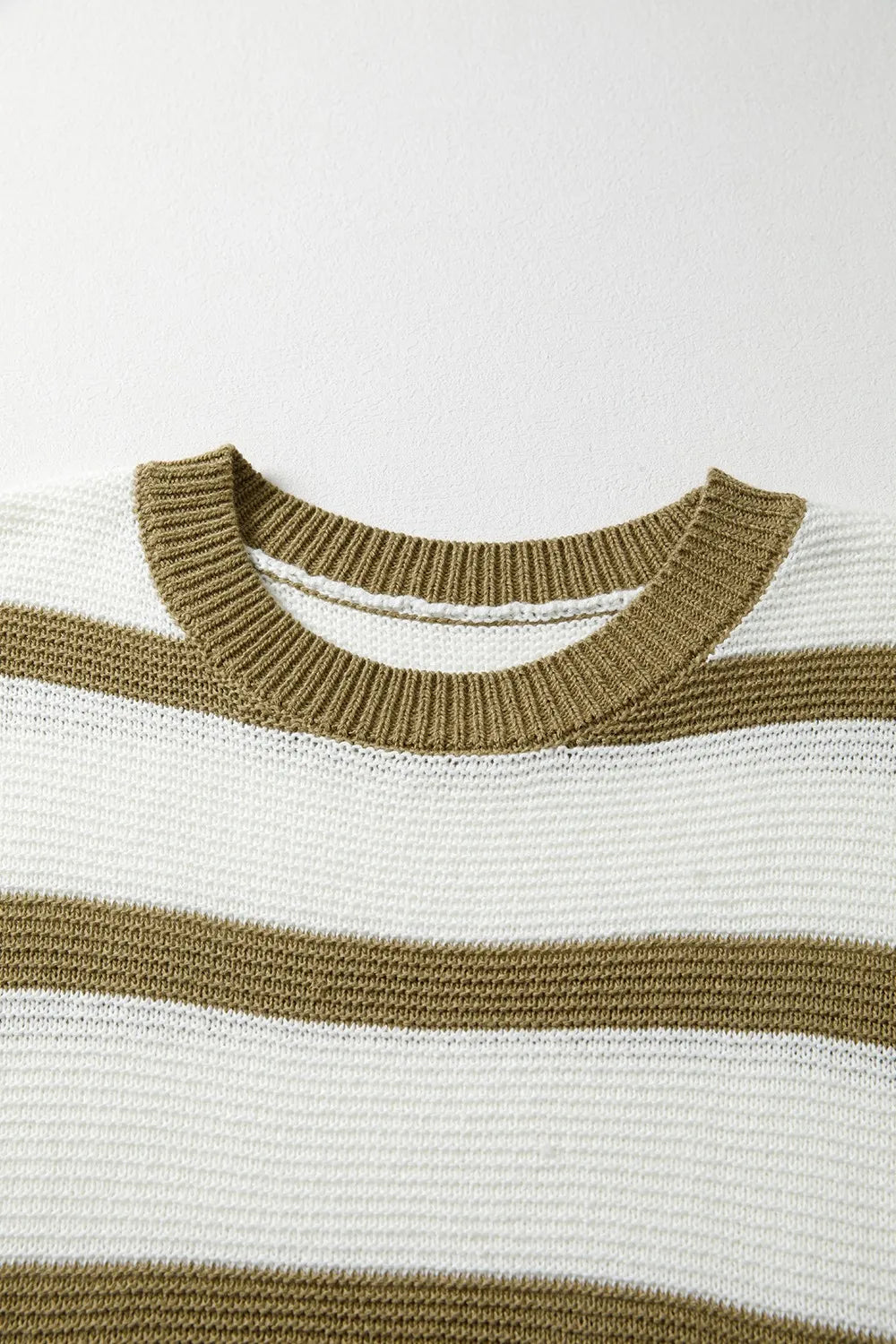 Stripe Tie Open Side Sweater Knitted Top