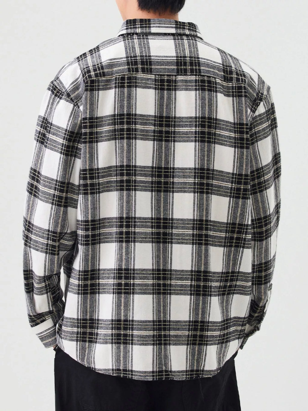 Men's Plus Size Casual Plaid Button Up Shirt