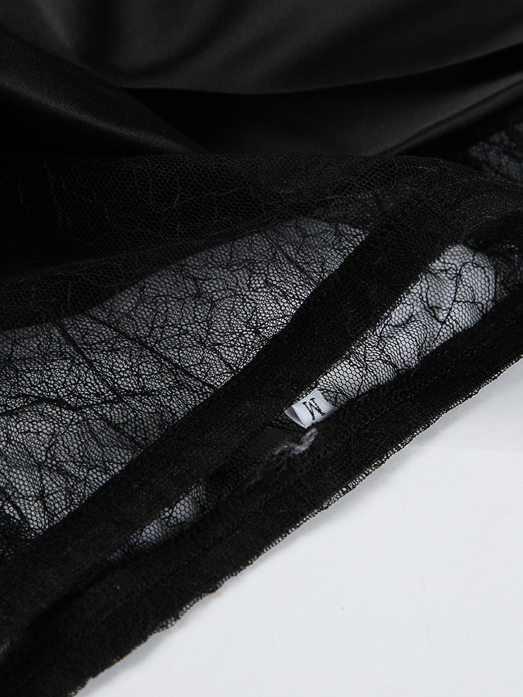 Lace Panel Midi Skirt