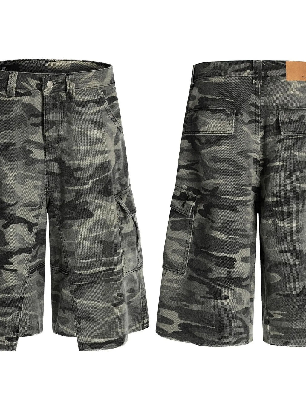 Men's Camouflage Cargo Capri Jeans