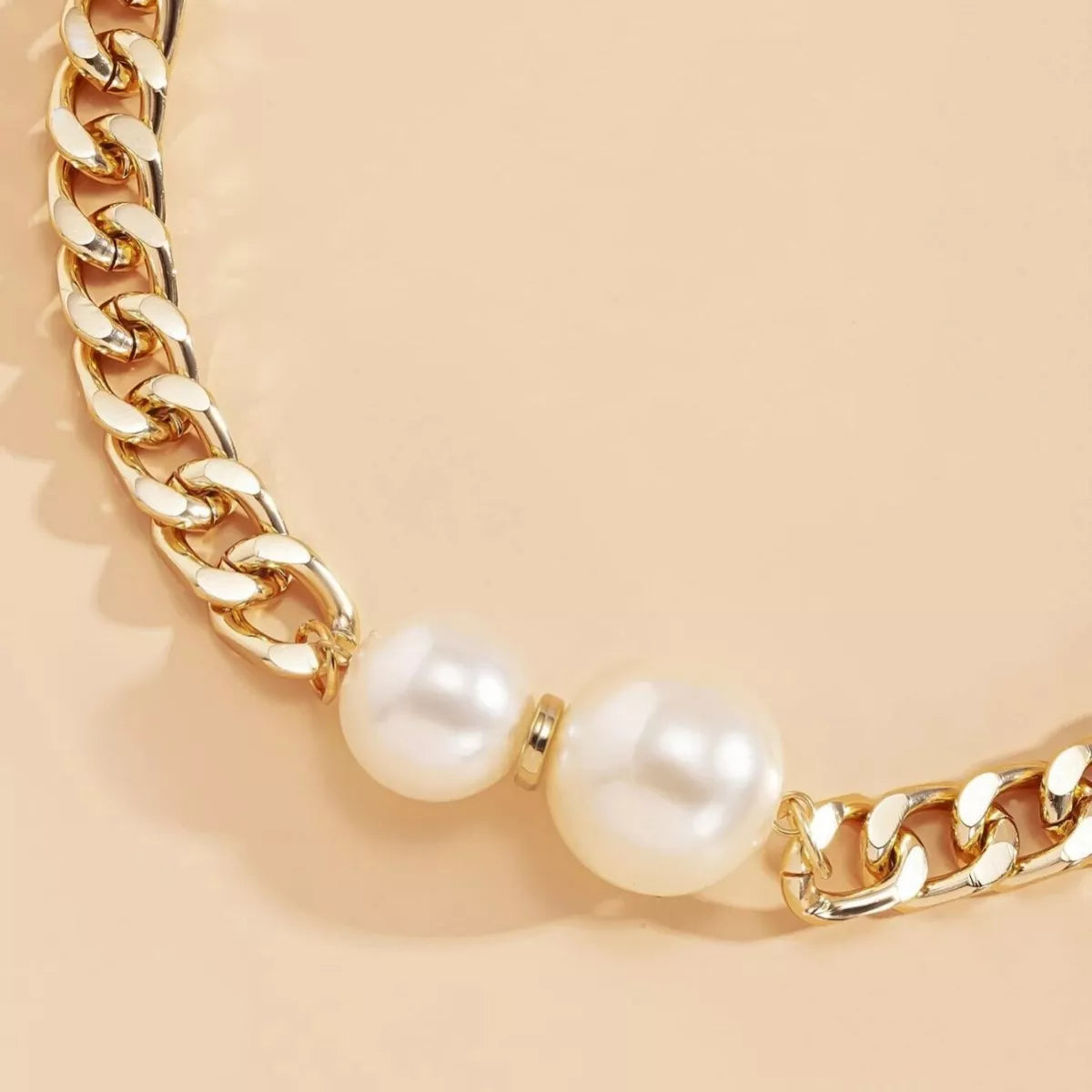 18K Gold-Plated Pearl Necklace