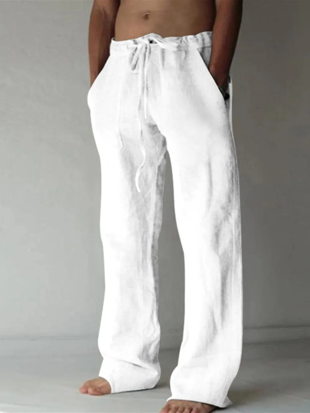 Men's Plus Size Drawstring Loose Fit Pants